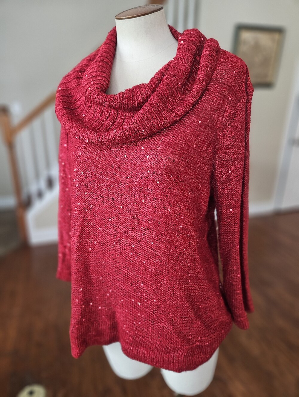 VTG 90s Choices Sequin Sweater XL
